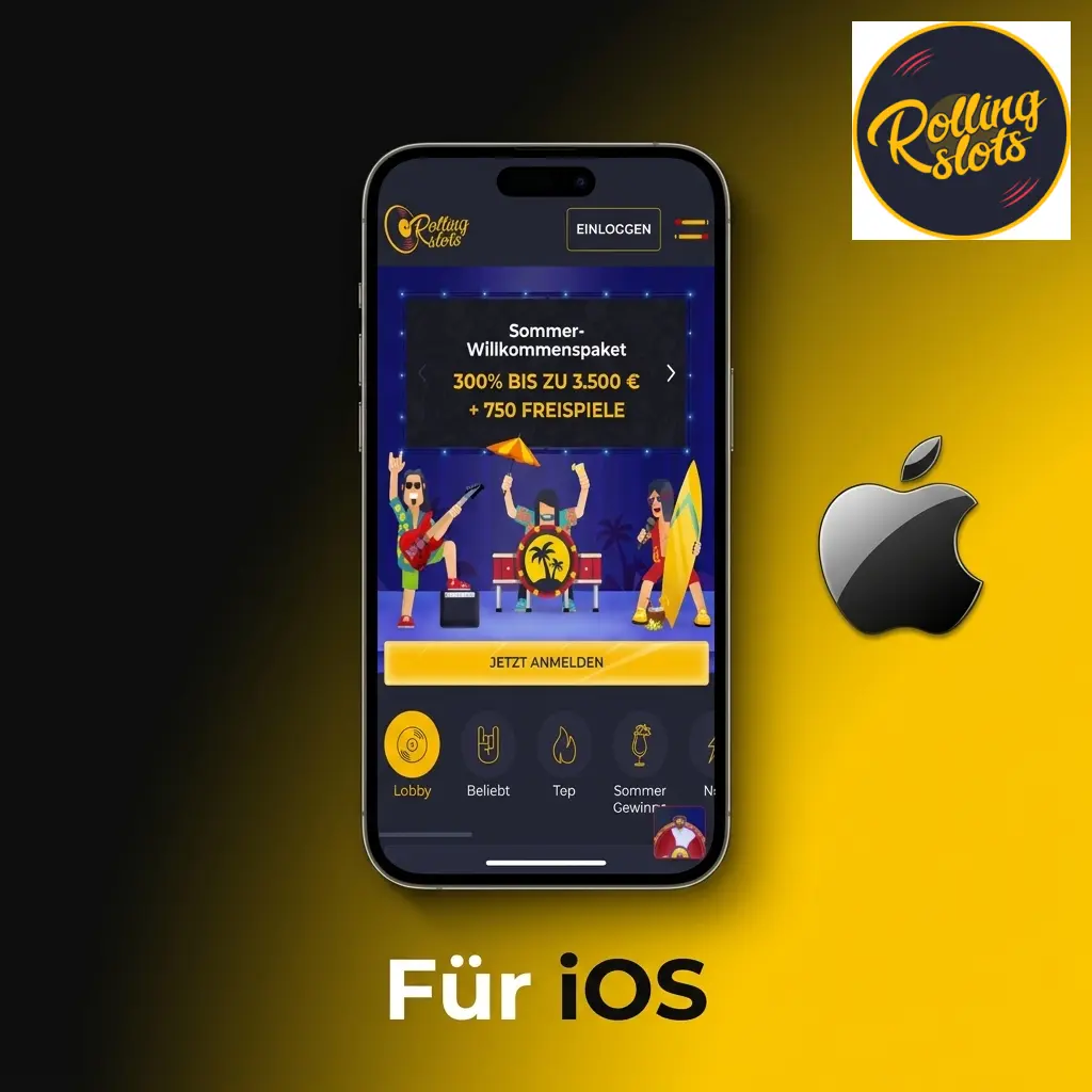 Rolling Slots als Progressive Web App über Safari auf iPhone und iPad installieren – Schritt-für-Schritt-Anleitung für iOS 14+