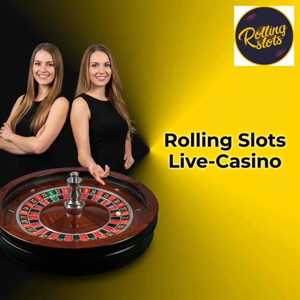 Live-Casino von Rolling Slots: Roulette, Blackjack, Baccarat und Game-Shows von Evolution Gaming mit echten Dealern per Video-Stream.