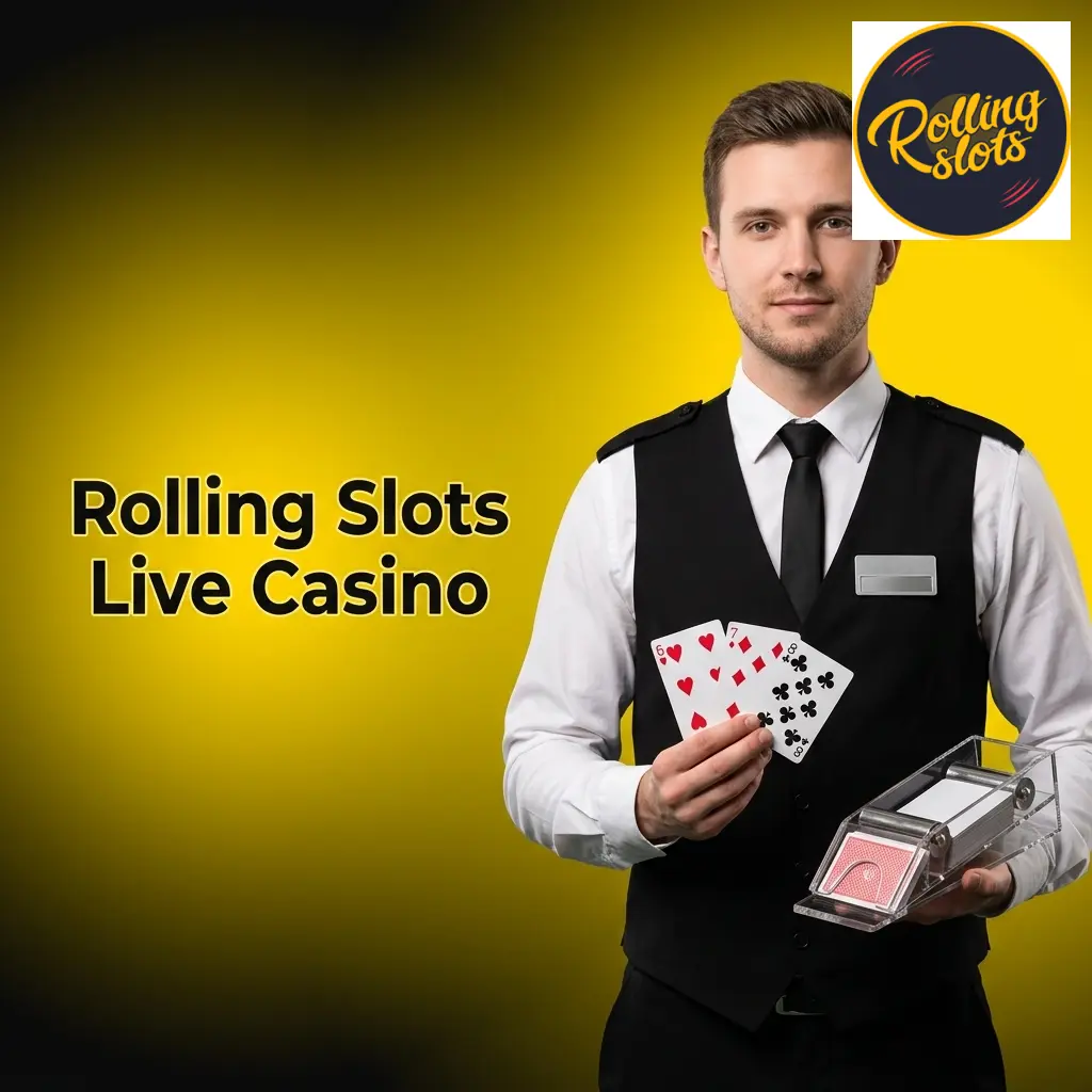 Live-Dealer-Casino Rolling Slots mit Roulette, Blackjack, Baccarat und Game Shows in Echtzeit aus HD-Studios.